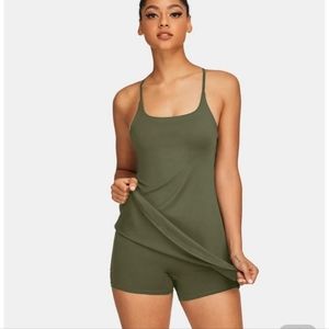 NWT HALARA moss green dress